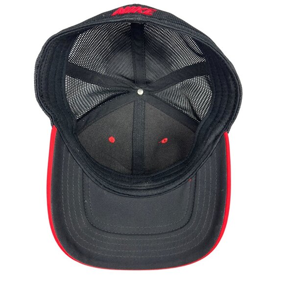 Nike Cap Adults 1 Size Red Black Classic 99 Dri-Fit Mesh Back Embroidered Swoosh - Picture 9 of 13